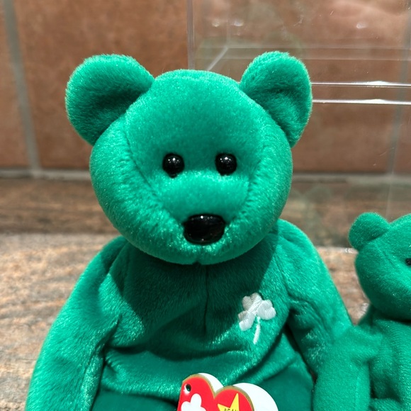 Ty Beanie Babies Erin 1997 with Teanie Baby - Picture 2 of 11